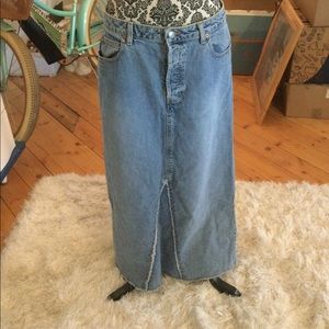 Gap long jean skirt